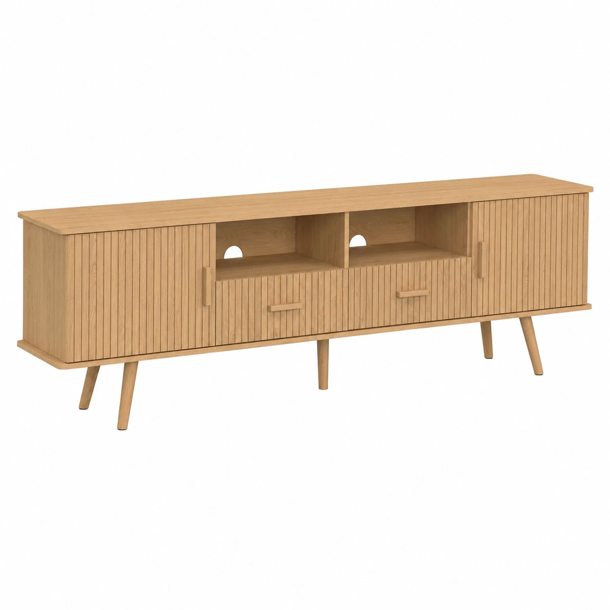 Moderne TV-Konsole Juliette - Eichenoptik, 2 Türen & 2 Schubladen, 180 cm