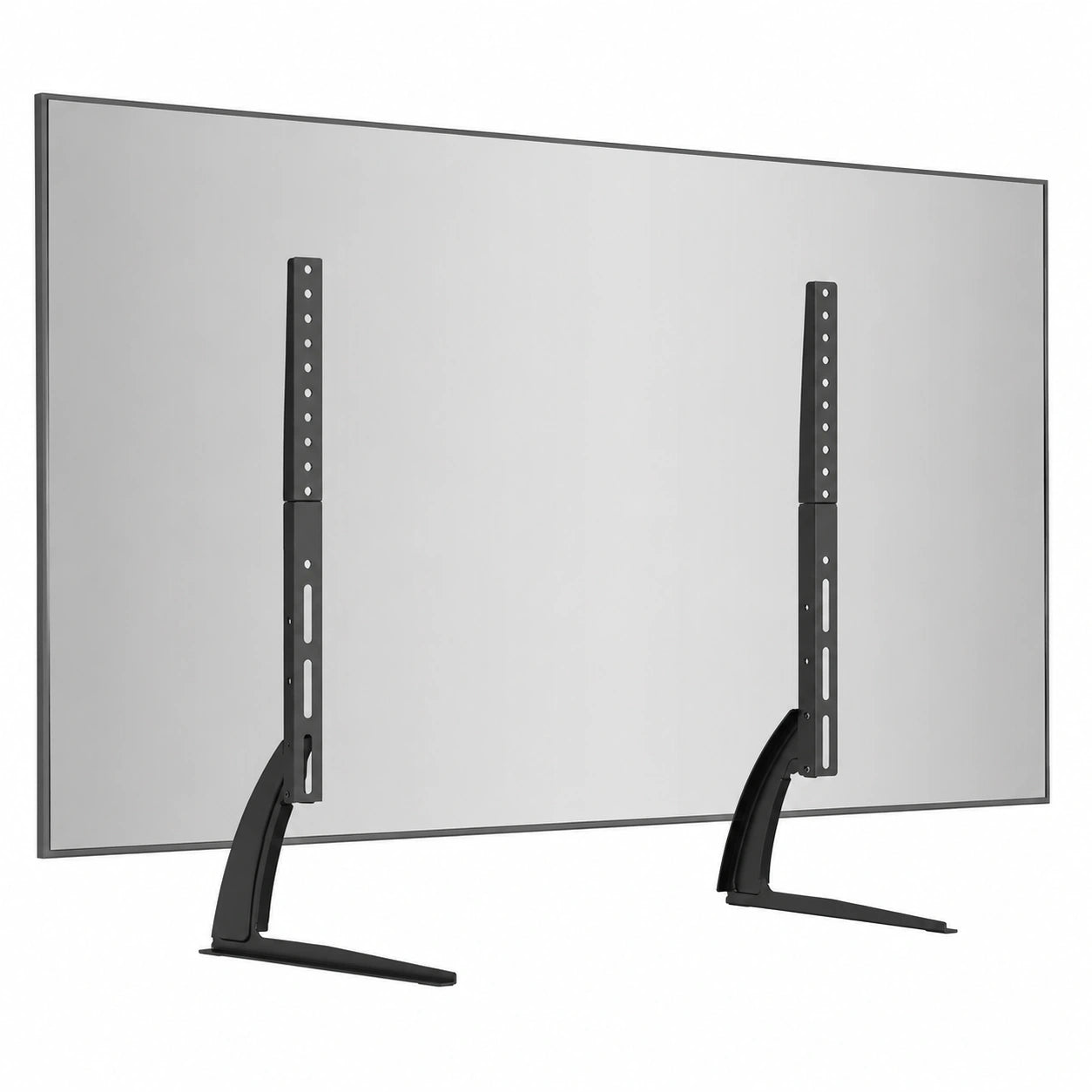 Höhenverstellbarer TV-Ständer für 22-65 Zoll, Kompatibel mit VESA 50x50 bis 800x400 mm, Max. Belastung 50 kg, Robuste Stahlkonstruktion