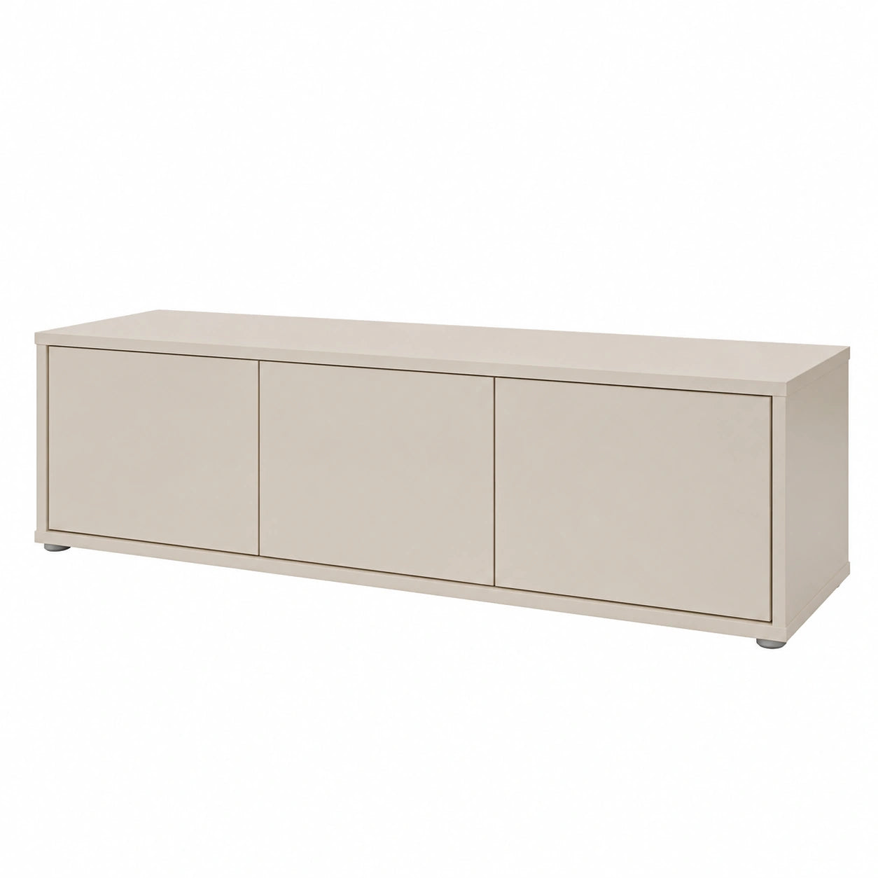 Moderner TV-Schrank in Kaschmir/Beige mit 3 Türen, 154 cm